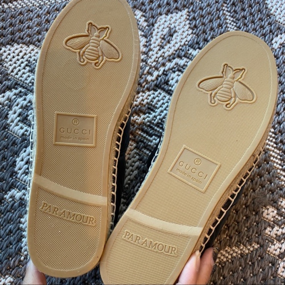 Gucci Black Leather Espadrilles - Picture 5 of 9
